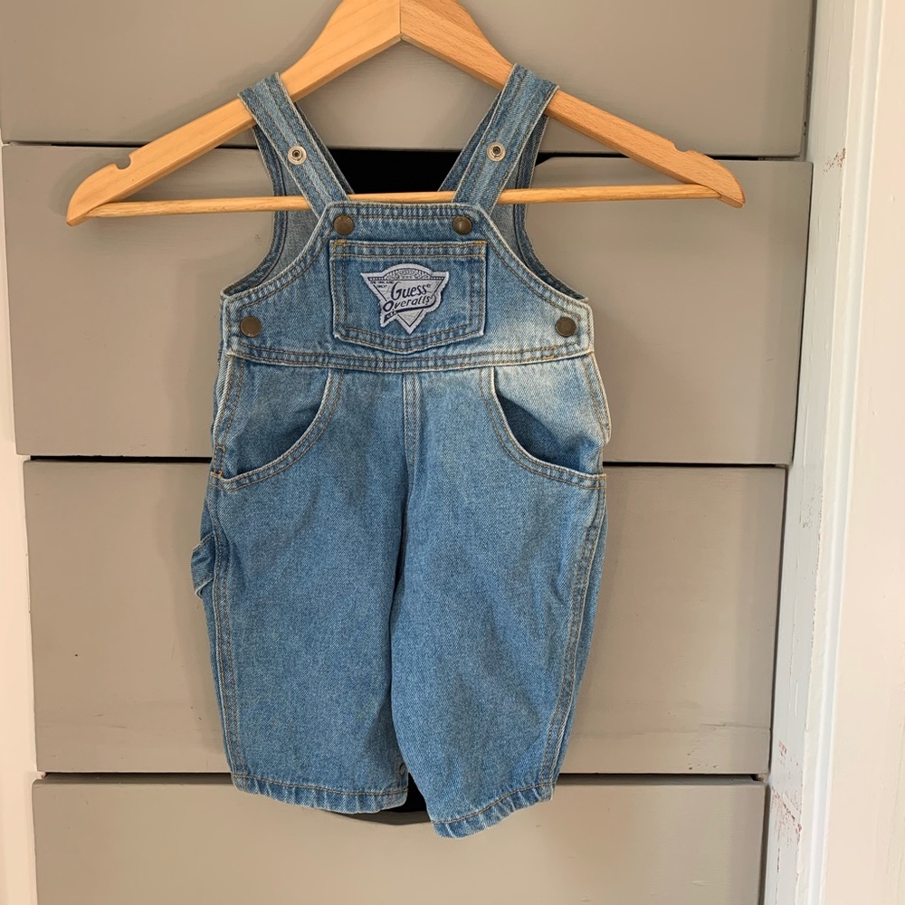 Vintage Guess Jeans Baby Overalls Pants 3 months